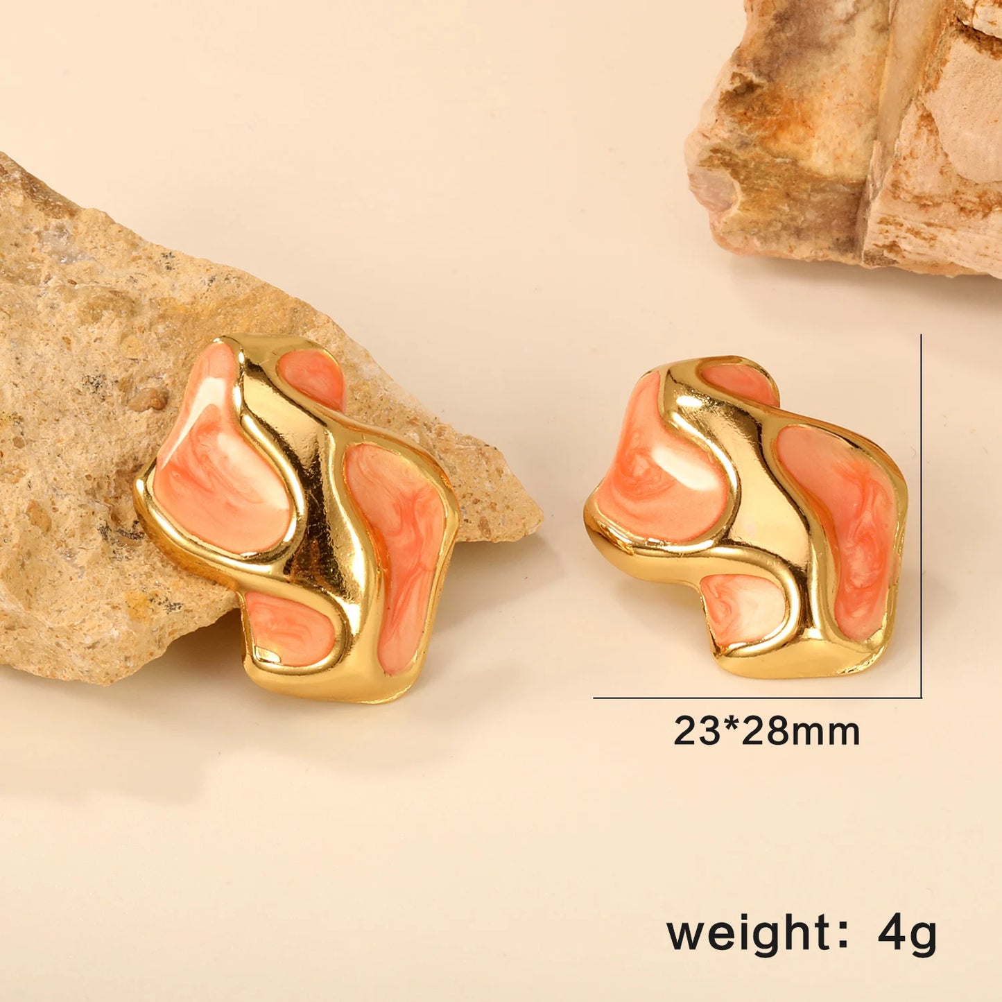 LUXUSTEEL Irregular Vitality Earrings Butterfly Women Stud Earrings Round Stainless Steel Female Ear ring Elegant Jewelry Gift