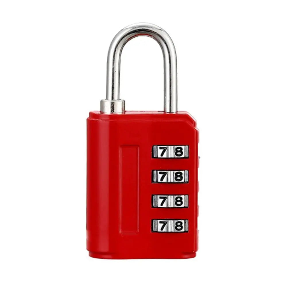 4 Digit Number Combination Pad Lock Padlock Outdoor Waterproof Lock Suitcase Luggage Security Coded Lock