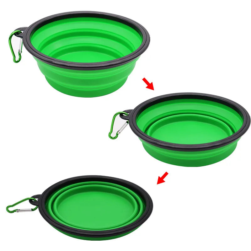 1PC Collapsible Portable Dog Food Bowl, Suitable for Outdoor Drinking Water Travel Supplies Dog Food Bowl