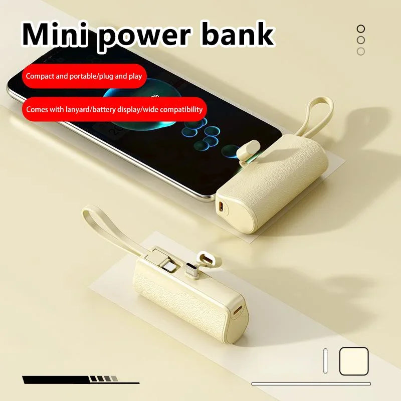 Xiaomi Power Bank 50000mAh Pocket Power Bank Portable Capsule Power Bank Fast Charging External Battery for iPhone Samsung