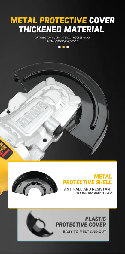 DEWALT DCG405FN Angle Grinder 20V Brushless Motor Cutting Machine 125mm Rechargeable Cordless Handheld Polishing Machine