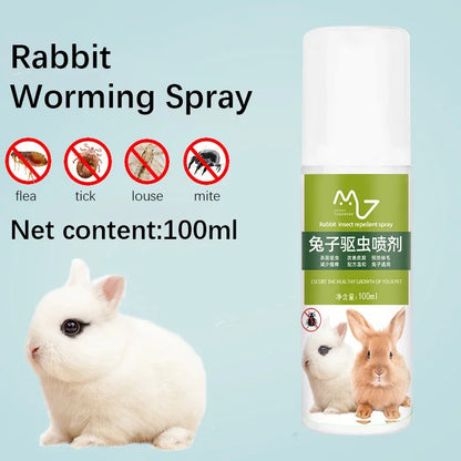 New Rabbit Supplies Complete Set Cleaning Deodorizing Pet Rabbits External Anthelmintic Spray Inhibiting Harmful Substances