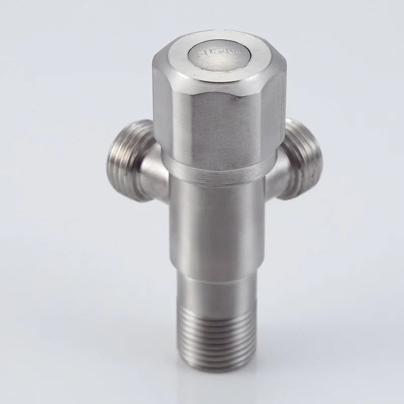 Multifunction Stainless Steel 3Ways Valves G1/2 Bathroom Accessories Water Diverter Wall Mounted Valve Bathroom Accessories