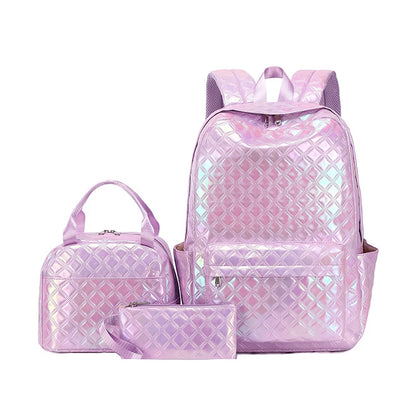 3 Pcs Set Children's School Bag Cute Student Backpacks for Teenager Girls Waterproof School bags With Lunch bag Pencil Case