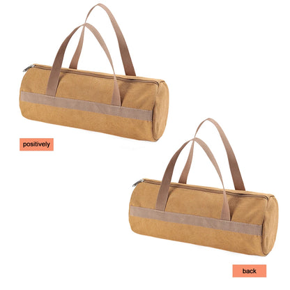 Camping Tools Storage Bag Large Capacity Cylinder Tent Stake Bag Portable Utility Tool Handbag Lightweight for Outdoor Camping