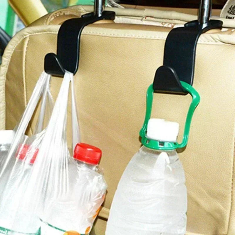 2pcs Headrest Mount Storage Car Seat Back Hooks Hangers Universal Hooks