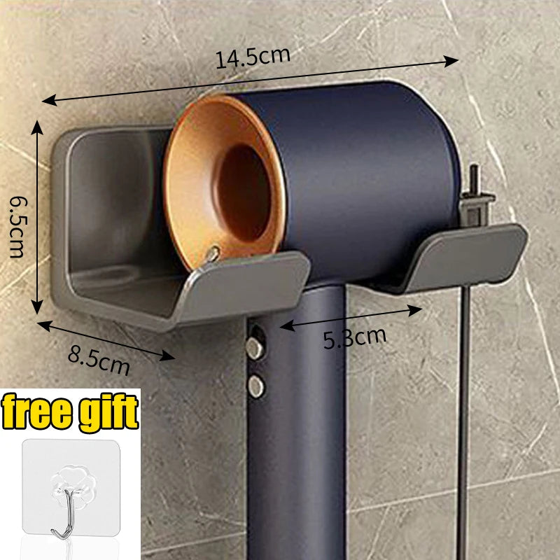 Bathroom Shelf Dryer Cradle Wall Shelves Hair Dryer Holder Shower Hairdryer Organizer Box Toilet Blower Holder Shelf Bathroom