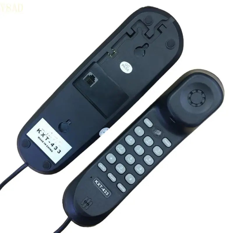Y8AD KXT-433 Corded Telephone English Small Wall Mountable Phones Last Number Rerdial