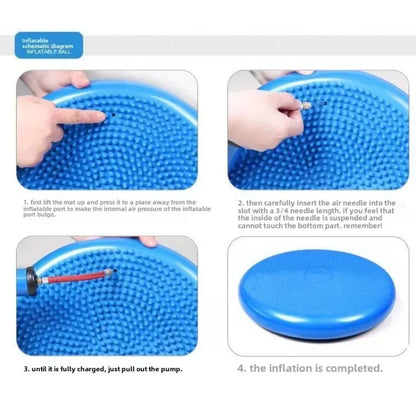 Massage Comfort Pillow Yoga Balance Yoga Mat Pilates Exercise Yoga Mat Inflatable PVC Mat