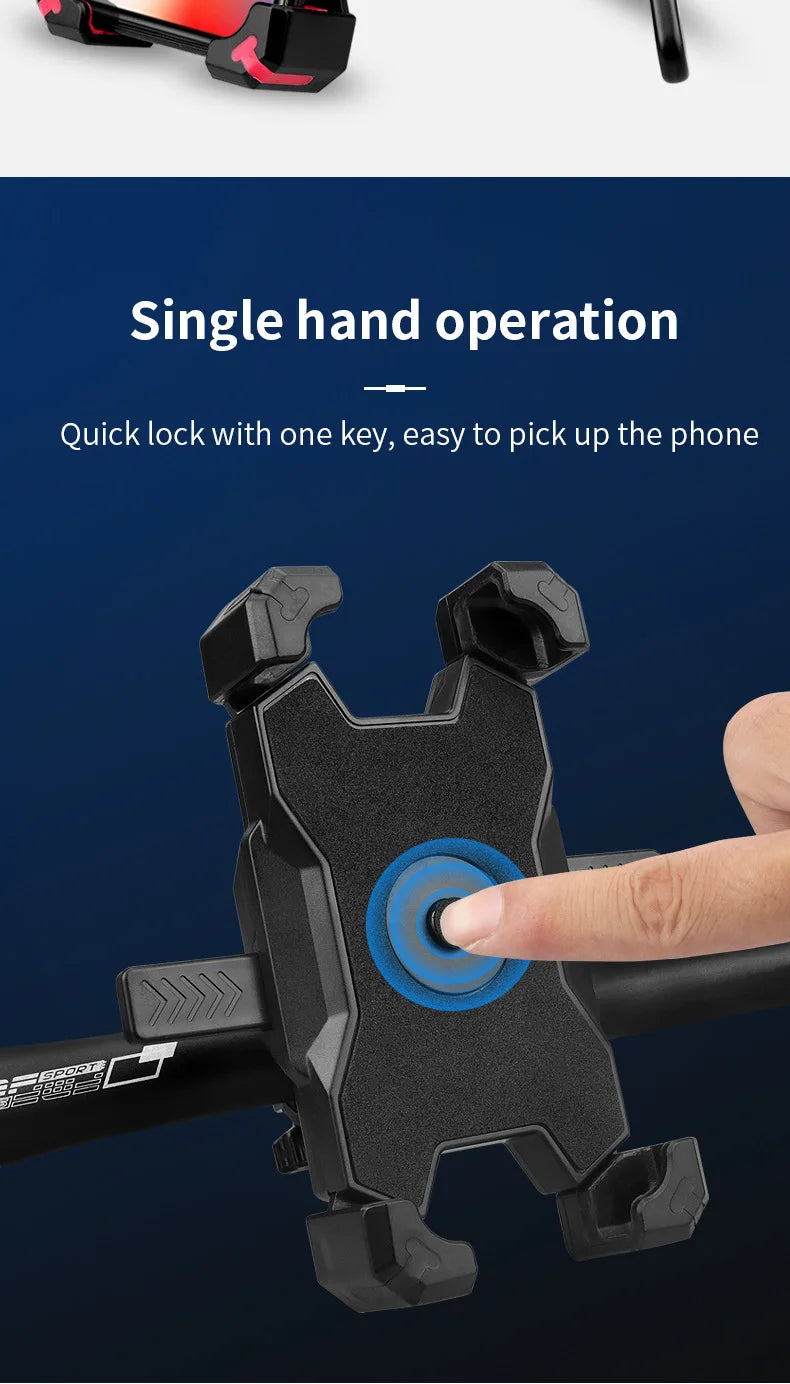 Bicycle Mobile Phone Holder Electric Bike Motorcycle Phone Stand Ride Navigation Mobile Phone Rack Phone Holder Support