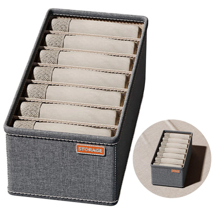 Wardrobe Clothes Organizer 6-20 Grids Clothes Trousers Jeans Storage Box Underwear Bra Socks Compartment Drawer Organizers boxes