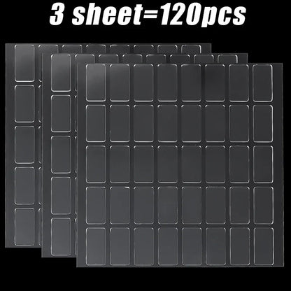 1000pcs Double Sided Gel Glue Pads DIY Removable Sticky Patch No Trace Wall Hanging Crafts Clear Round Square Self Adhesive Dots