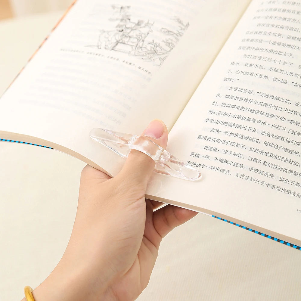 Thumb Book Support Book Page Holder School Supplies Expander Book Page Holder Reading Aid Book Spreader Bookmark Accessories