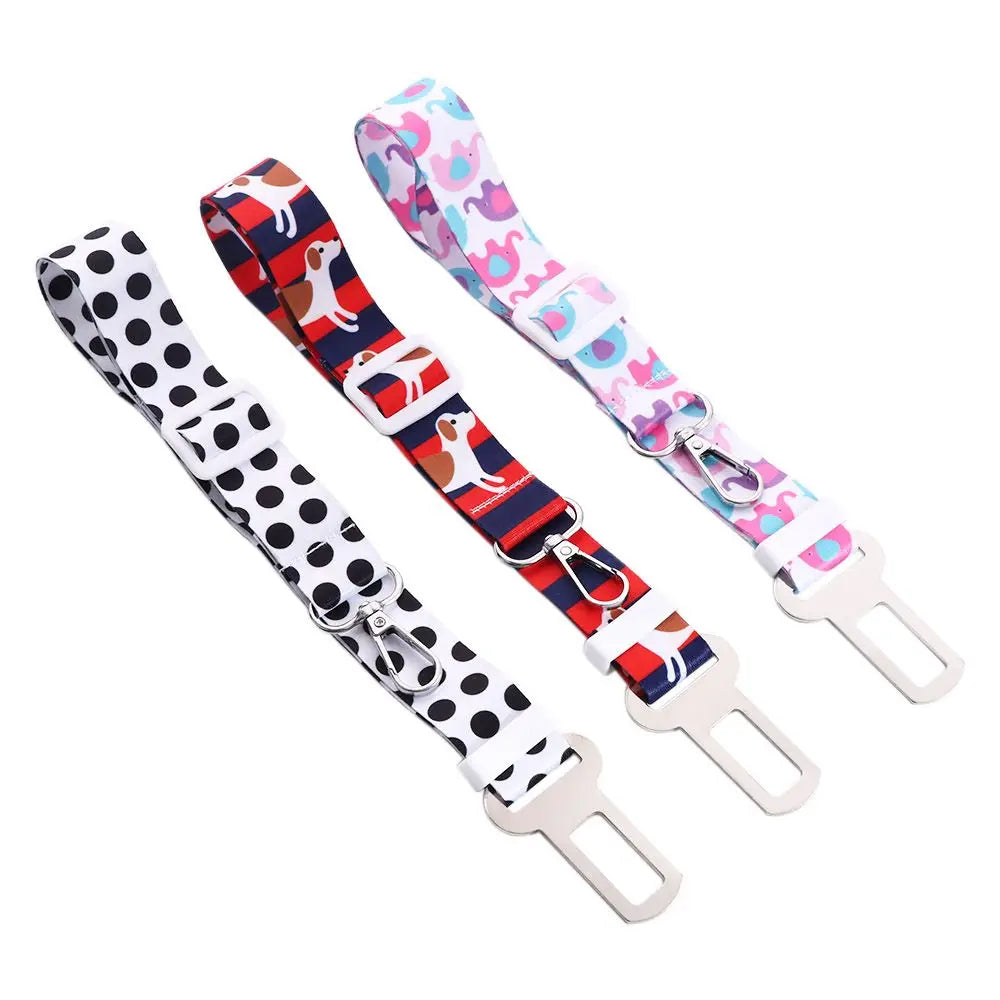 Small Medium Dogs Pet Products Cat Harness Leash Outdoor Accessories Dog Car Seat Belt Travel Clip Seatbelt Pet Travel Supplies