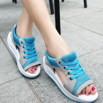 Women Sandals 2023 New Lady Platform Chunky Sandals Comfortable Women's Sandals Open Toe Casual Summer Sports Shoes