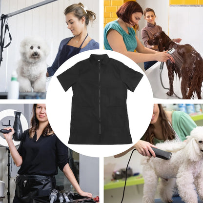 Waterproof Apron Pet Cosmetologist Clothes Pet Salon Grooming Beautician Bath Uniform For Home Outdoor Pet Hospital Pet Grooming