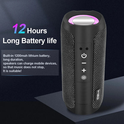 TG227 Waterpro With Lamp Outdoor Portable Upright Wireless Compatible Speaker Music Player Support USB/ TF/ FM Radio Music Party