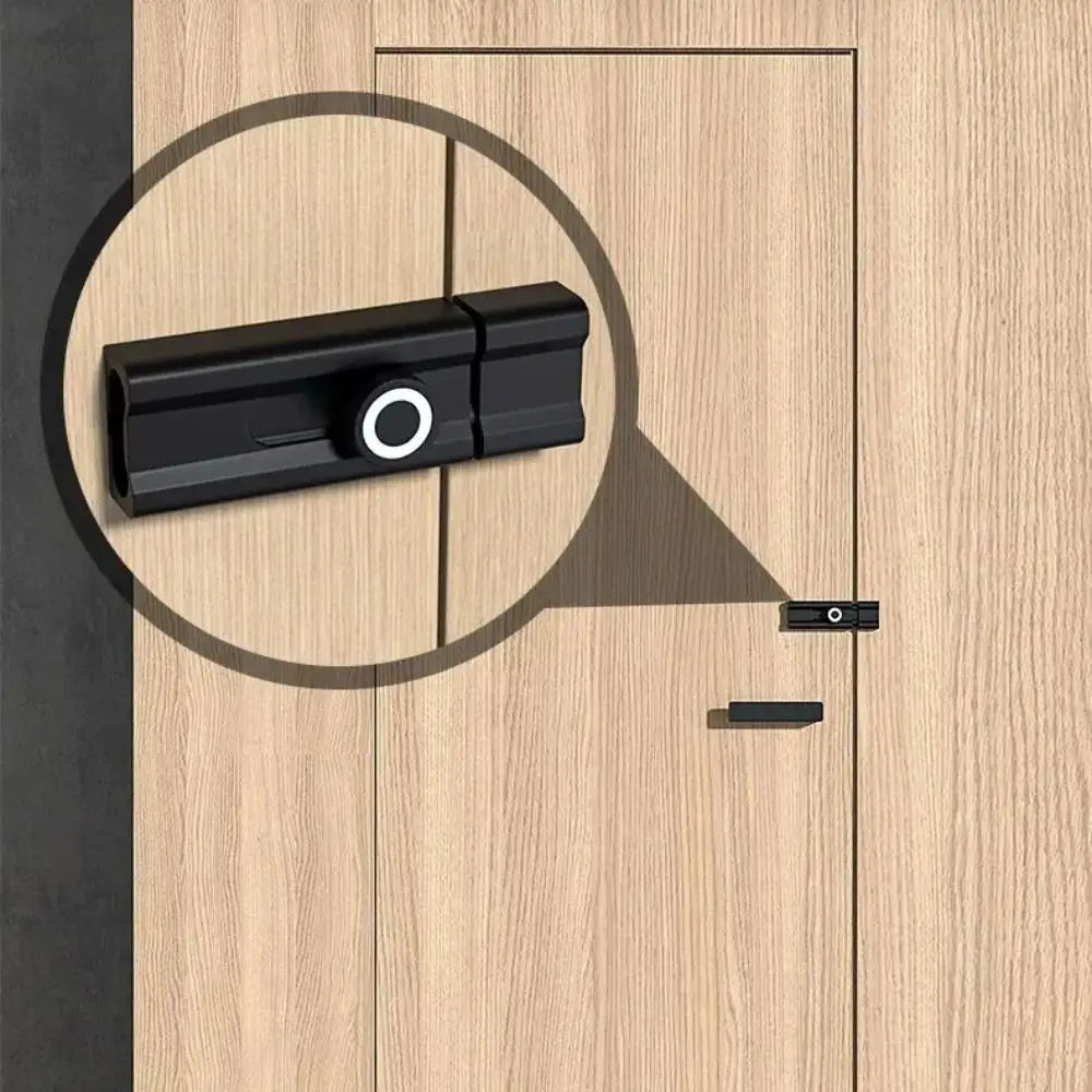 Durable Anti-theft Luminous Door Buckle No Punching Security Sliding Door Bolt Aluminum Alloy Door Catch Furniture Hardware