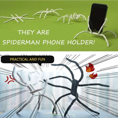 Mobile phone holder desktop multi-function mobile phone support Car changing spider lazy stand decoration mobile phone stand