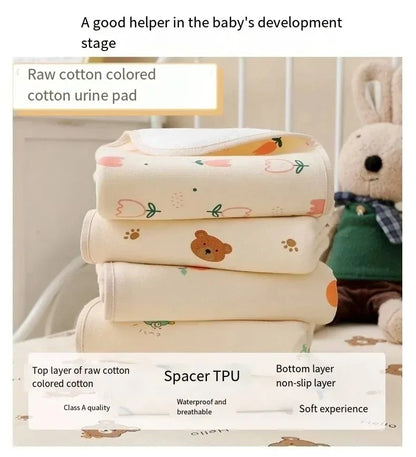 120*90CM Infant Change Diaper Pad Cover Washable Newborn Bed Nappy Mattress Crib Sheet Waterproof Baby Urine Mat Cotton Reusable