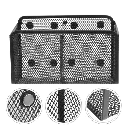 Magnetic Pen Holder Fridge Organizer Classroom Pencil Locker Iron Refrigerator Hanging Metal Wire Mesh Baskets Spacious