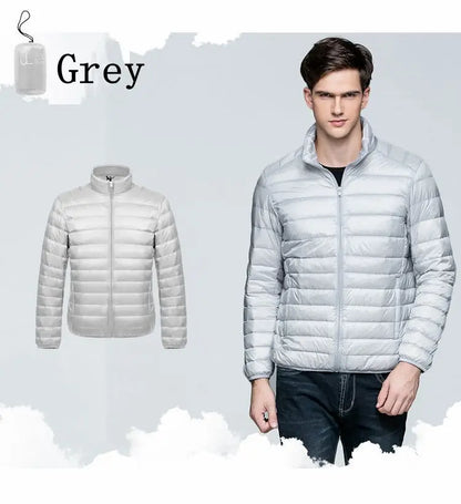 Winter Men's Down Jacket Ultra Light Down Jacket Men Windbreaker Feather Jacket Man Lightweight Portable Warm Coat Down Jacket