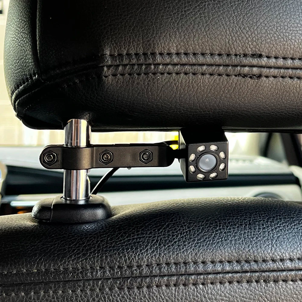 ‌360° Rotating Baby Car Camera with 4.3'' Night Vision Screen, Quick-Install Headrest Monitor for Backseat Infant Safety‌