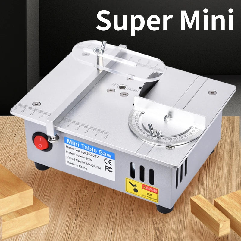 Mini Table Saw for Model Making and Crafts Compact Table Saw Benchtop Saw DIY Bench Saw Desktop Cutting Tool Hobby Saw