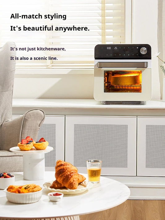 High-end smart air fryer, baking and frying dual-purpose, fully automatic and efficient touch-screen air steam oven for commerci