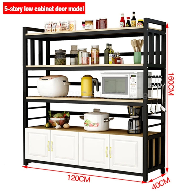 Kitchen  Islands Shelf  Storage Rack Home Organizer Cabinet Furniture With Non-slip Feet For Kitchens Complete Cabinets