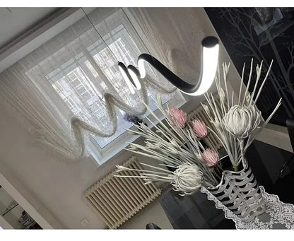 Dining Room Lamp Chandelier Light Luxury Lamps Modern Minimalist Dining Room Dining Table Bar Nordic Minimalist Strip 2025 New