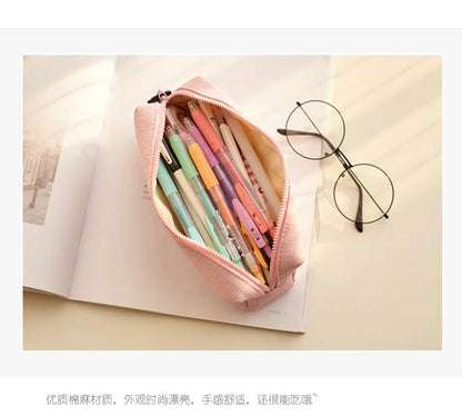 Pencil Case School Supplies Large Capacity Pencil Pouch Estuches Basic Pen Case Trousse Scolaire Kawaii Stationery Pencilcase