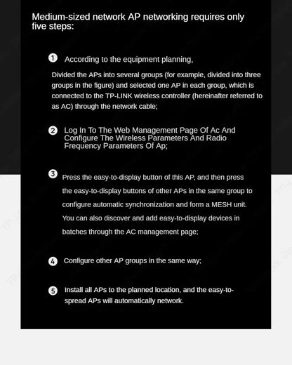 TP-Link Wi-Fi7 BE5100 Ceiling Access Point Range Wireless AP 5G Router Signal Booster POE  Wifi Booste Extender Long Range