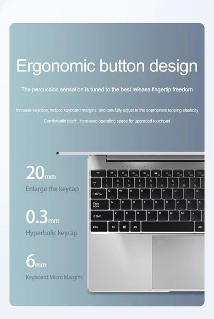 Laptop Computer 14.1" Intel 12GB RAM 1TB 2TB SSD Windows 11 Notebook Office Learn Recreation Entertainment Portable Laptops