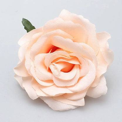 Flamenco Flowers For Hair DIY Headdress For Bridal Flocking Cloth Red Rose Flower Hairpin Hair Clip Party Hair Accessories