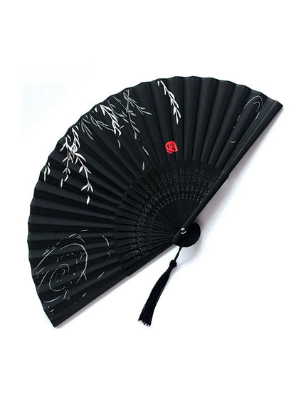 1pc-Elegant wooden folding hand fan favored by fans, favored by wedding parties and performances