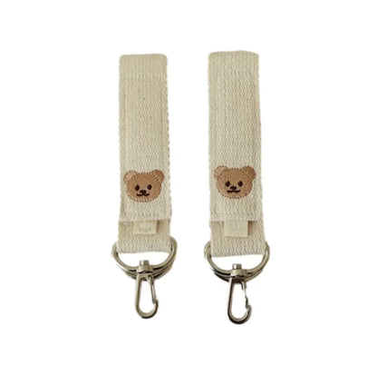 2Pcs Bear Baby Stroller Hooks Multifunction Hook for Baby Carriage Pram Baby Stroller Accessories