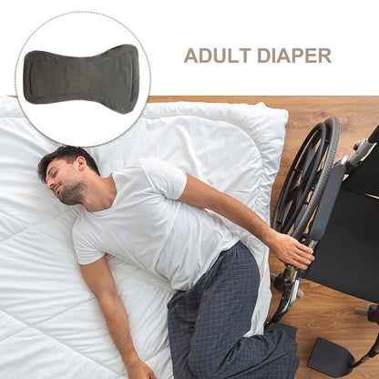 Washable Adult Diaper 4 Layers Bamboo Charcoal Cloth Nappy Liner Super Absorbent Reusable Incontinence Adult Diaper Insert Pad