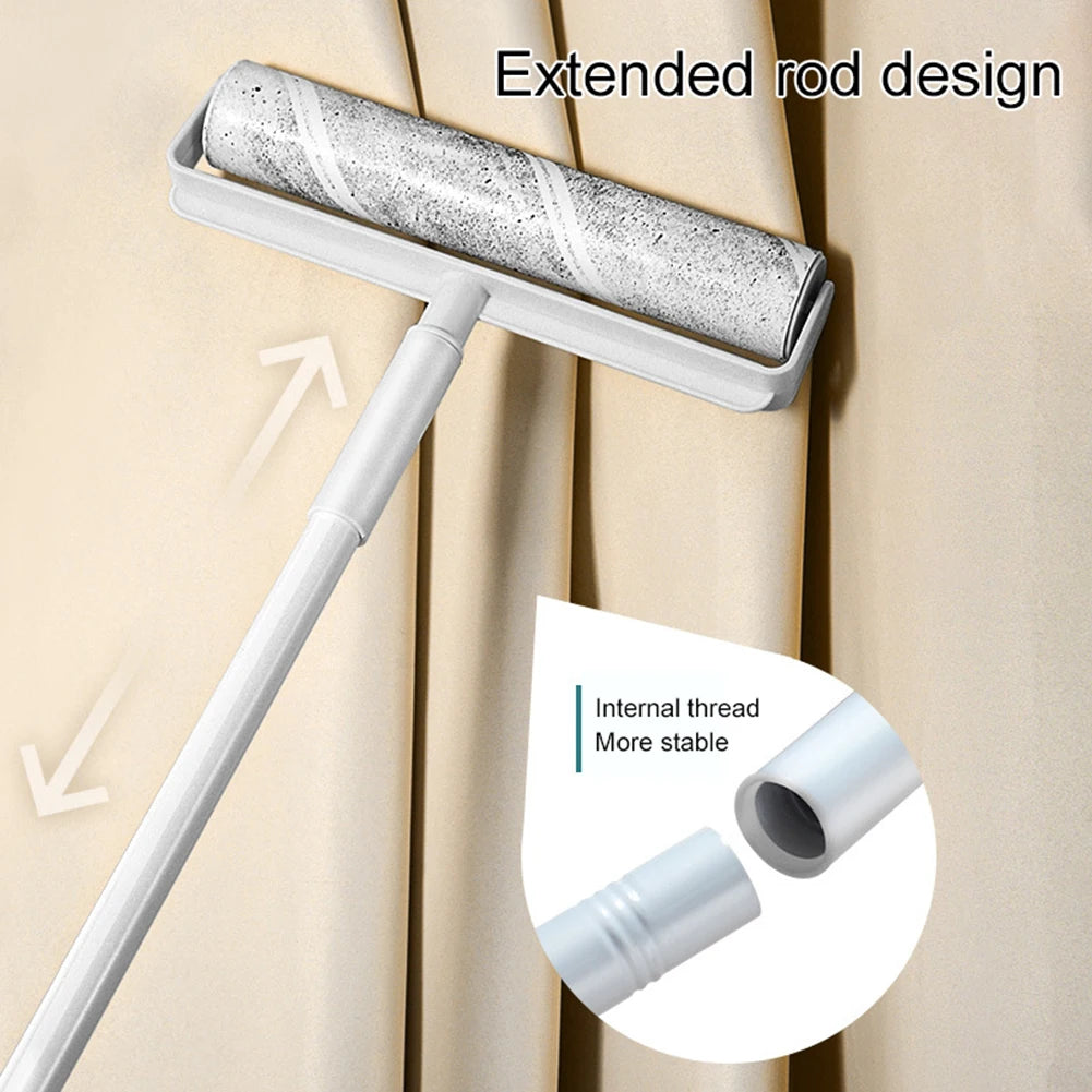 Clothes Bed Lint Remover Tool Large Cleaning Lint Roller With Long Handle For Car Seats Removes lint From Clothes