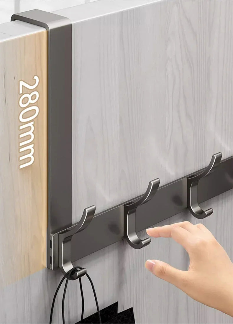 Hooks Over The Door Home Organizer Rack Clothes Coat Hat Towel Hanger Bathroom Accessories Holder Door Hang Quick Installation