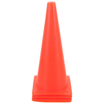4 Pcs Safety Cone Soccer Sports Cones Driving for Training Road Obstacle Football Ldpe Supplies Traffic