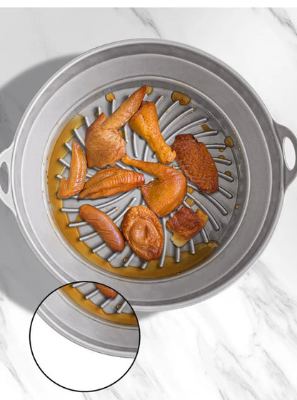 Foldable Air Fryer Silicone Liners Reusable Silicone Air Fryer Basket Food Safe Non Stick Air-Fryer Bakewa Kitchen Accessorie