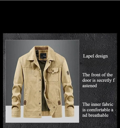 Autumn JacketMen Cotton Windbreaker Bomber Coat Military Men's Tactics Jackets Man Cargo Casual Jacket Mens Clothes Spring