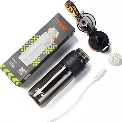 Sports Water Cup  Summer New Product: Large-Capacity Sports Water Cup  Student Straw Cup  One-Click Pop-Up Lid Plastic Cup