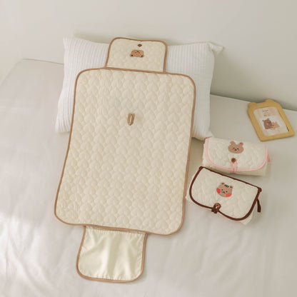 Waterproof Baby Diaper Mat Portable Cotton Changing Pad Cover for Newborn Cartoon Changing Table Baby Items