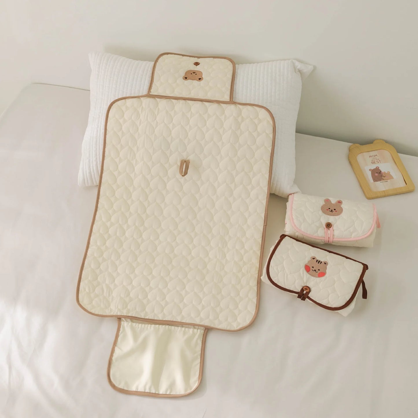 Waterproof Baby Diaper Mat Portable Cotton Changing Pad Cover for Newborn Cartoon Changing Table Baby Items