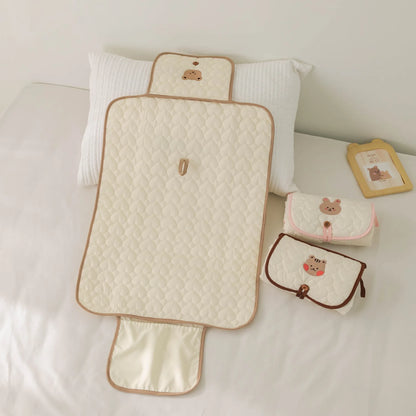 Waterproof Baby Diaper Mat Portable Cotton Changing Pad Cover for Newborn Cartoon Changing Table Baby Items