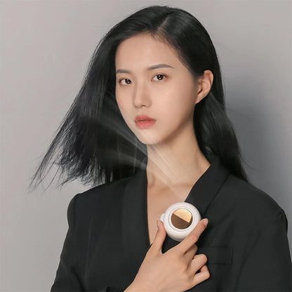 Usb Rechargeable Handheld Fan Portable Electric Fan Adjustable Wind Direction Clipped Onto Clothes Fan Summer Electric Fan