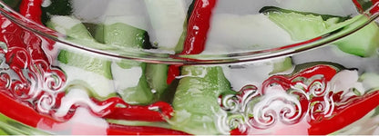 Traditional Fermenting Kit Crock with Water Seal Airlock Lid, for Pickles Kimchi Sauerkraut,Glass Jar with Lid Fermentation Jar