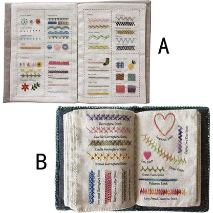 DIY Stitch Book, Embroidery Stitch Book, Embroidery Sewing Book, Embroidery Book, Sewing Books for Beginners Adult